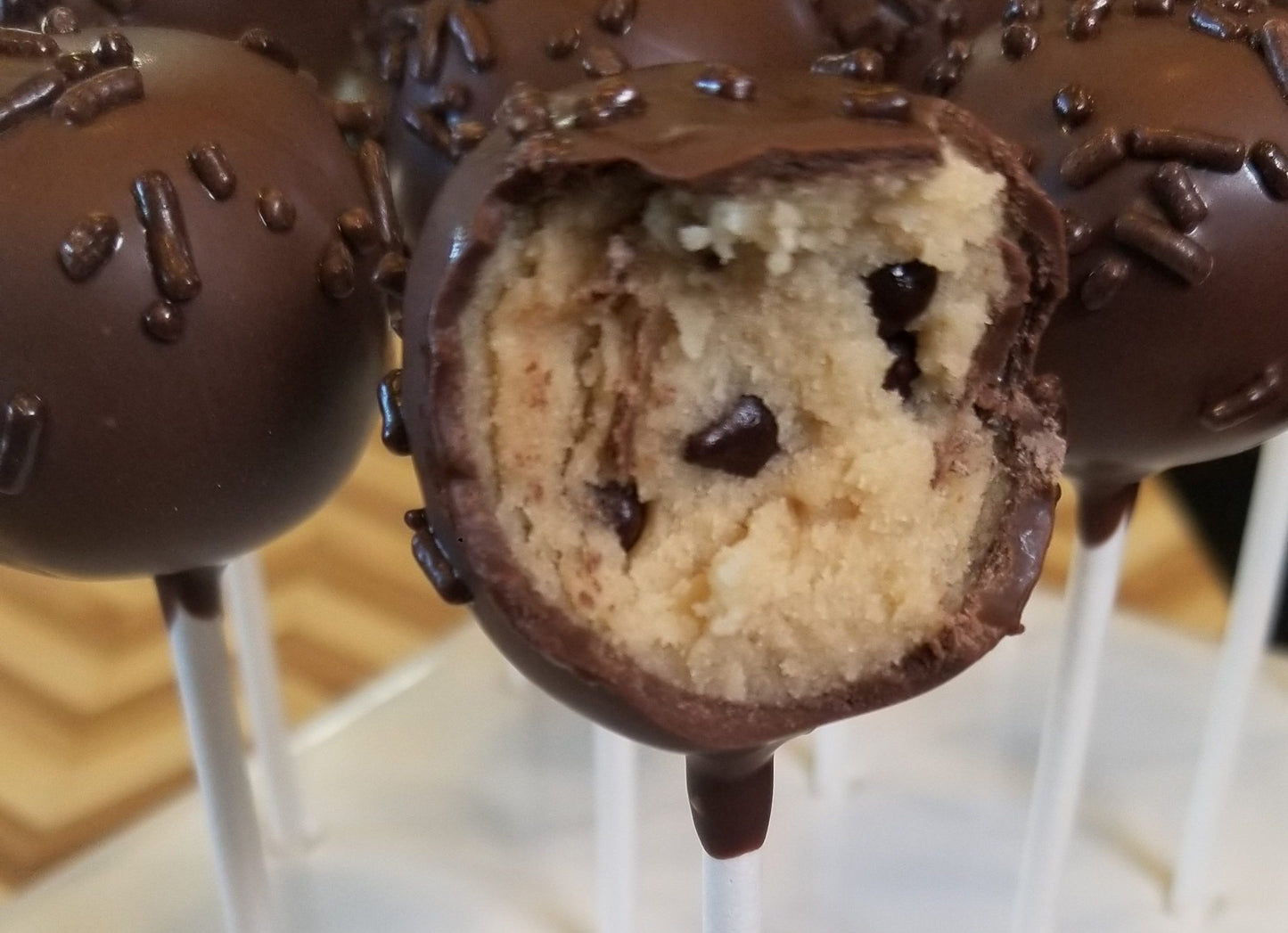 Cookie Dough Cake Pops